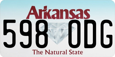 AR license plate 598ODG