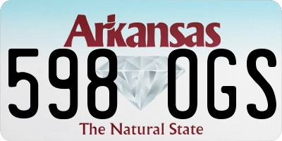 AR license plate 598OGS