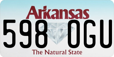 AR license plate 598OGU