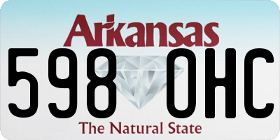AR license plate 598OHC