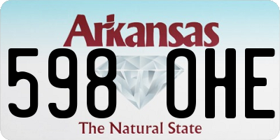 AR license plate 598OHE