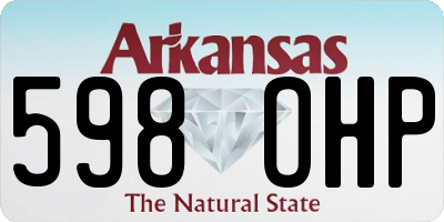 AR license plate 598OHP