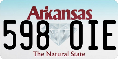 AR license plate 598OIE