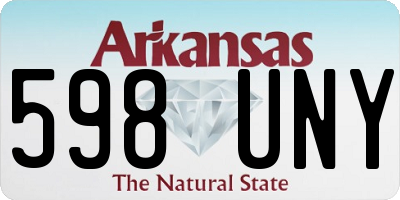 AR license plate 598UNY