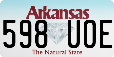 AR license plate 598UOE