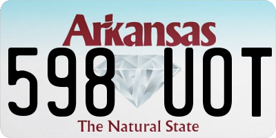 AR license plate 598UOT