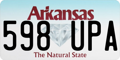 AR license plate 598UPA