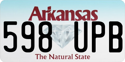AR license plate 598UPB