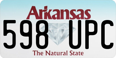AR license plate 598UPC