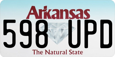 AR license plate 598UPD