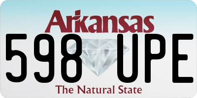 AR license plate 598UPE