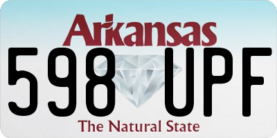 AR license plate 598UPF