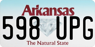 AR license plate 598UPG