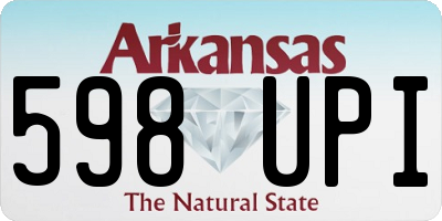 AR license plate 598UPI