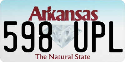 AR license plate 598UPL