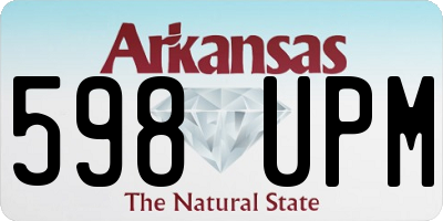 AR license plate 598UPM