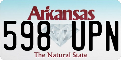 AR license plate 598UPN
