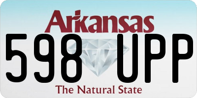 AR license plate 598UPP