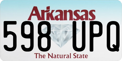 AR license plate 598UPQ