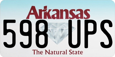 AR license plate 598UPS