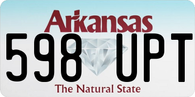 AR license plate 598UPT