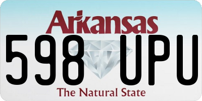 AR license plate 598UPU