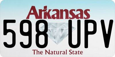 AR license plate 598UPV