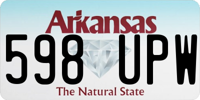 AR license plate 598UPW