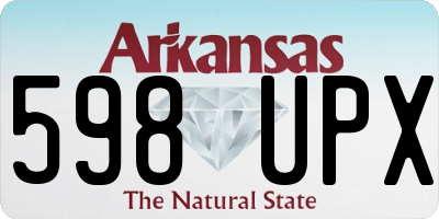 AR license plate 598UPX