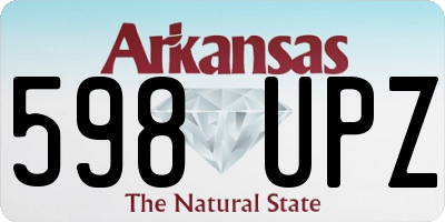 AR license plate 598UPZ