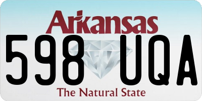 AR license plate 598UQA