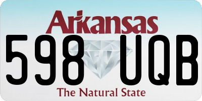 AR license plate 598UQB