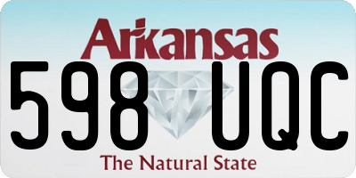 AR license plate 598UQC