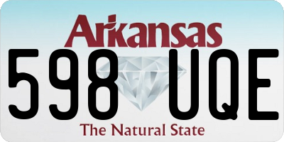 AR license plate 598UQE