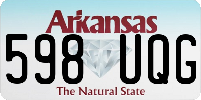 AR license plate 598UQG