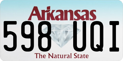 AR license plate 598UQI