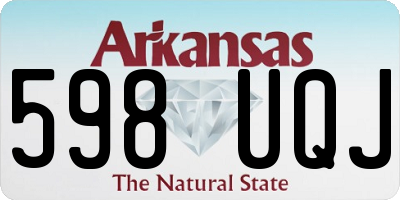 AR license plate 598UQJ