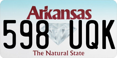 AR license plate 598UQK