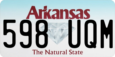 AR license plate 598UQM