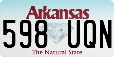 AR license plate 598UQN