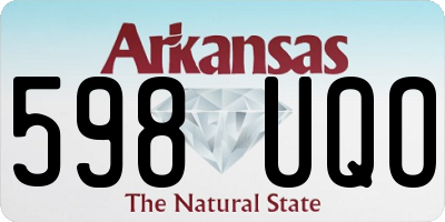AR license plate 598UQO