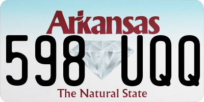 AR license plate 598UQQ