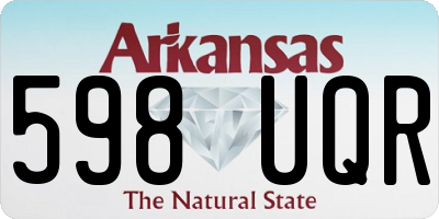 AR license plate 598UQR