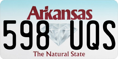 AR license plate 598UQS