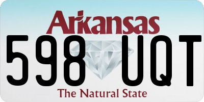 AR license plate 598UQT