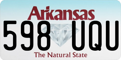 AR license plate 598UQU