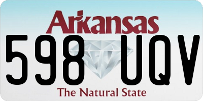 AR license plate 598UQV