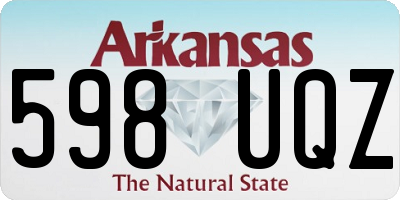 AR license plate 598UQZ