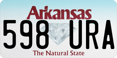 AR license plate 598URA