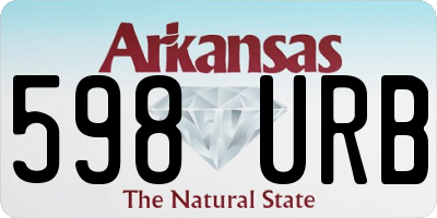 AR license plate 598URB
